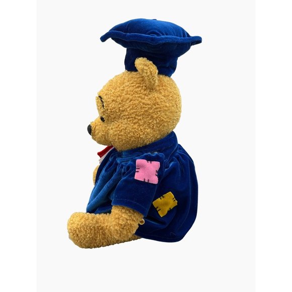 Walt Disney Winnie the Pooh 2001 Graduate Bear Soft Plush Toy Bear - Picture 5 of 16
